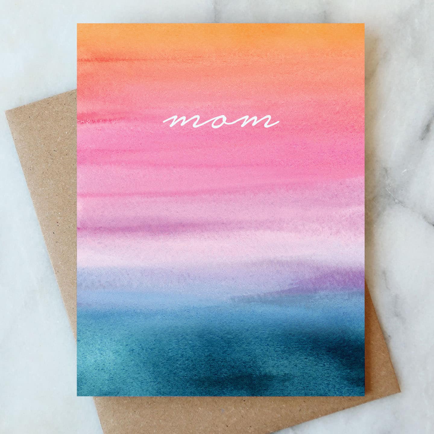 Ombre Mom Greeting Card